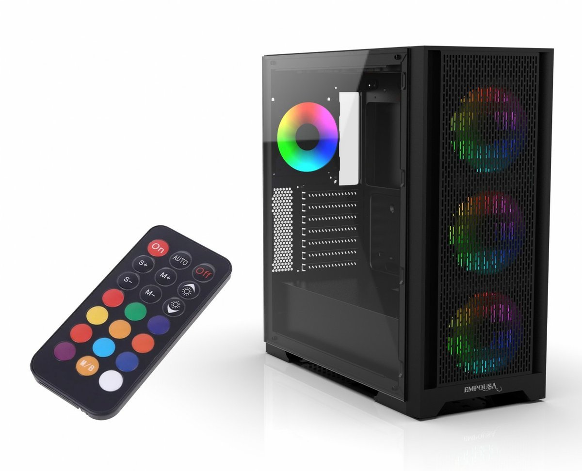 Inca Emg-17Xb Computerbehuizing Midi Tower Zwart