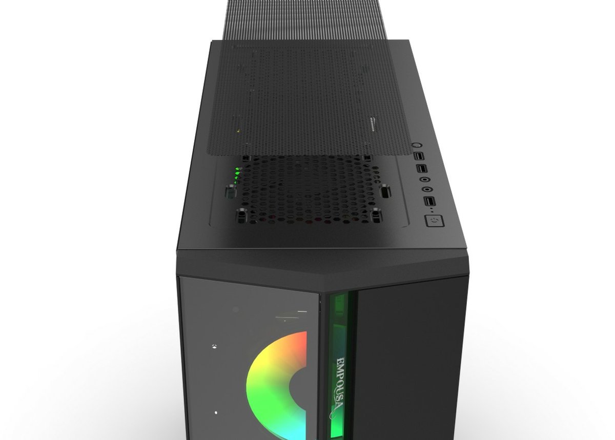 Inca Emg-17Xn Computerbehuizing Midi Tower Zwart - afbeelding 5