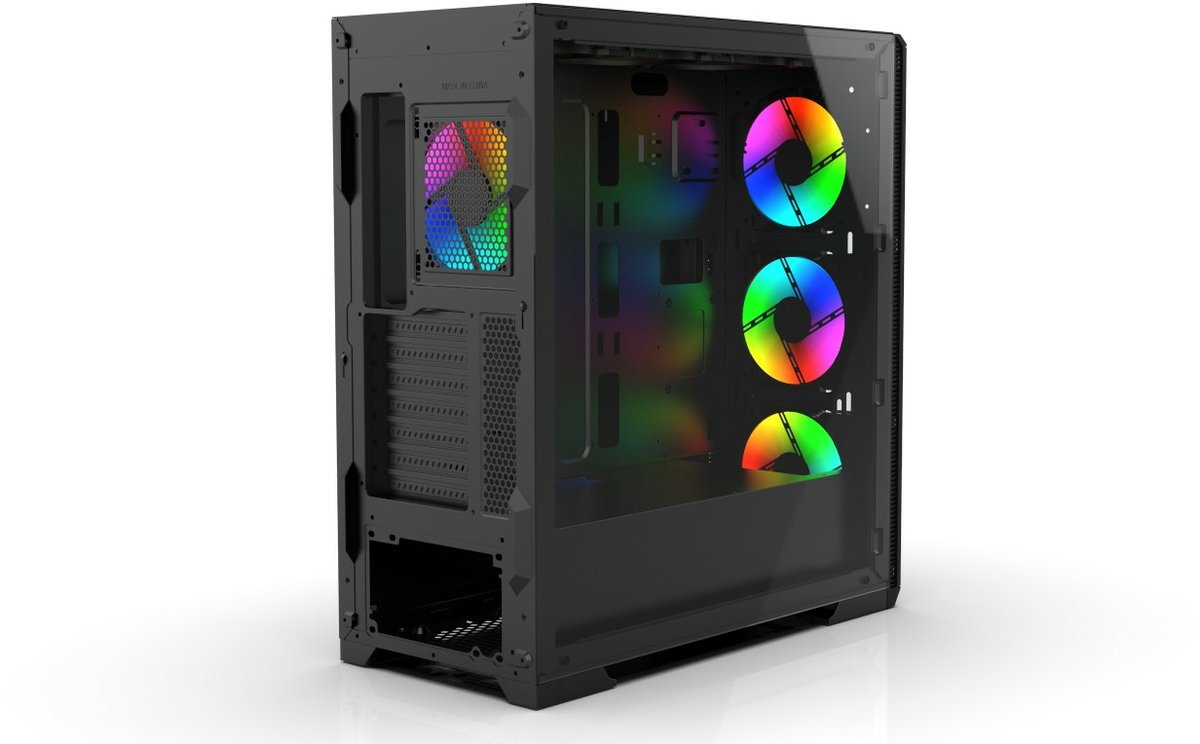 Inca Emg-17Xn Computerbehuizing Midi Tower Zwart - afbeelding 6