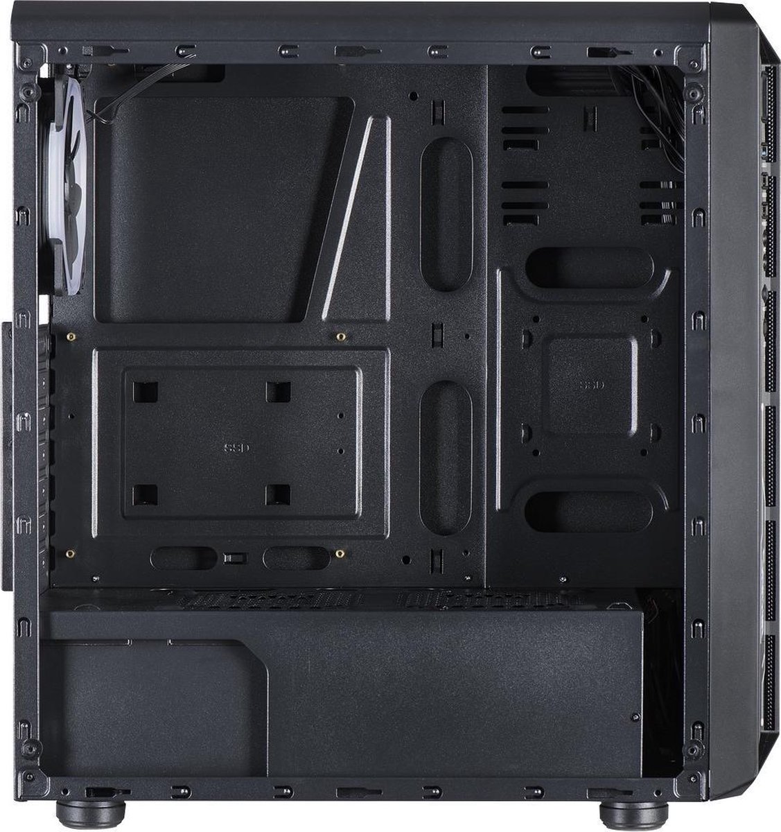 Inter-Tech C-3 Saphir Rgb | Midi Tower | Zwart behuizing - afbeelding 7