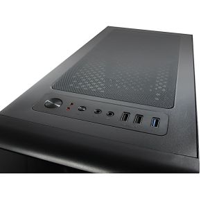 Inter-Tech Cxc2 Blue Light | Midi Tower Case | Zwart - afbeelding 4
