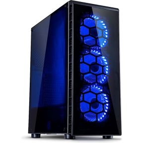 Inter-Tech Cxc2 Blue Light | Midi Tower Case | Zwart