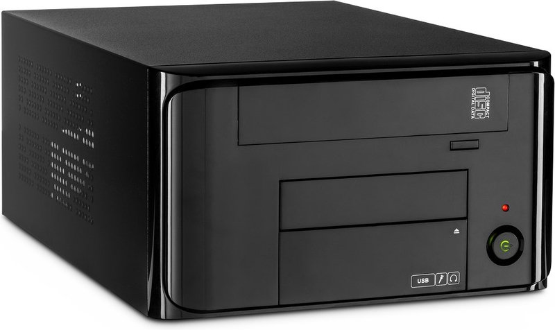 Inter tech inter tech mi 008 itx zwart - Inter-Tech MI-008 ITX Behuizing (Black)