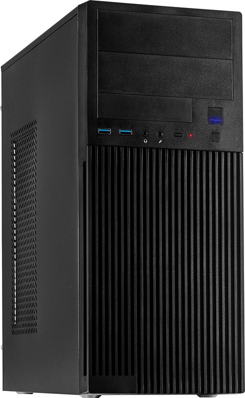 Inter tech it 2815 linear midi tower zwar - Inter-Tech IT-2815 Linear Behuizing