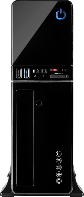 Inter tech it 607 mini tower behuizing 2 orig - Inter-Tech IT-607 Desktop Behuizing (Black)