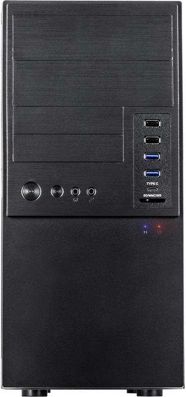 Inter tech it 6865 midi tower behuizing 2 orig - Inter-Tech IT-6865 Micro-Tower Behuizing (Black)