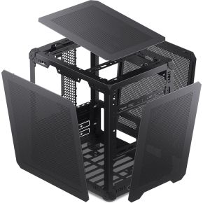 Jonsbo C6 Black Micro-Tower Pc-Behuizing, Gaming-Behuizing Zwart - afbeelding 3