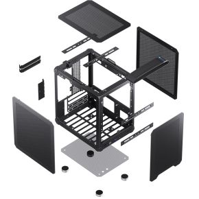 C6 Mini Tower Zwart Behuizing - afbeelding 7