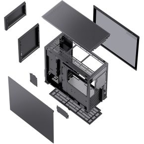 Jonsbo D41 Std Midi Tower Zwart behuizing - afbeelding 7