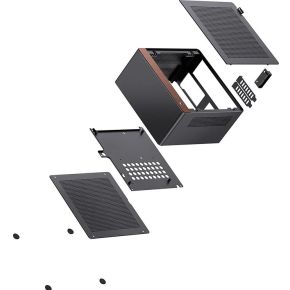 Jonsbo Mini-Tower Behuizing, Gaming-Behuizing, Pc-Behuizing Zwart - afbeelding 3