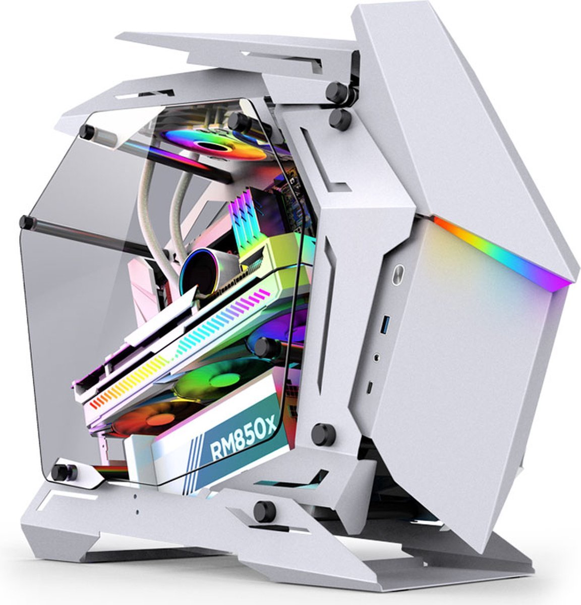 Jonsbo Jonsbo Mod3 Mini Micro-Atx Tower Showcase Wit