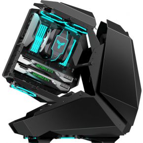 MOD5 Big-Tower Showcase, Tempered Glass - Black Behuizing - afbeelding 8