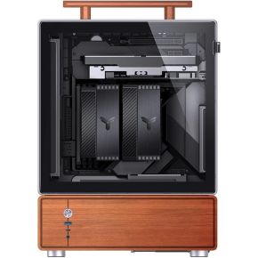 T7 PC Case Mid Tower mATX Tempered Glass Silver - afbeelding 4