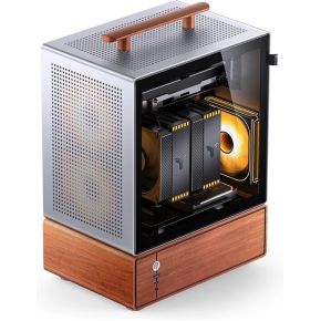 T7 PC Case Mid Tower mATX Tempered Glass Silver - afbeelding 5