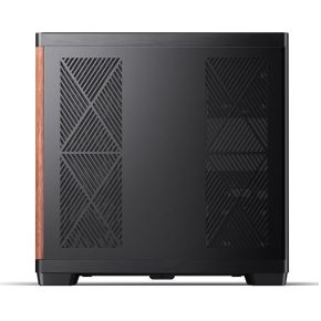 TK-4 Wood Mid Tower ATX Tempered Glass PC Case Black - afbeelding 7