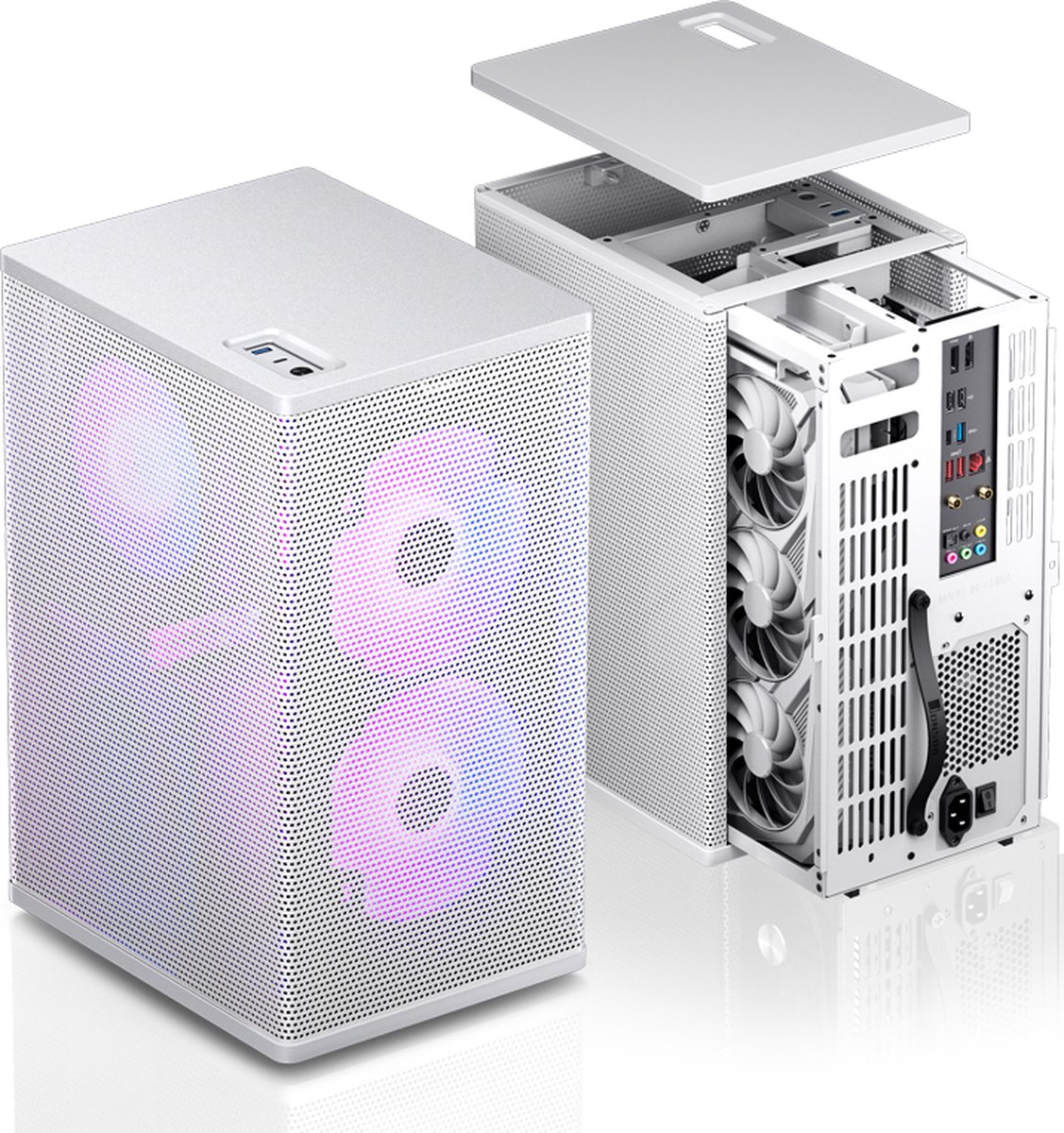 VR3 Mini-ITX Tower Case White - afbeelding 7