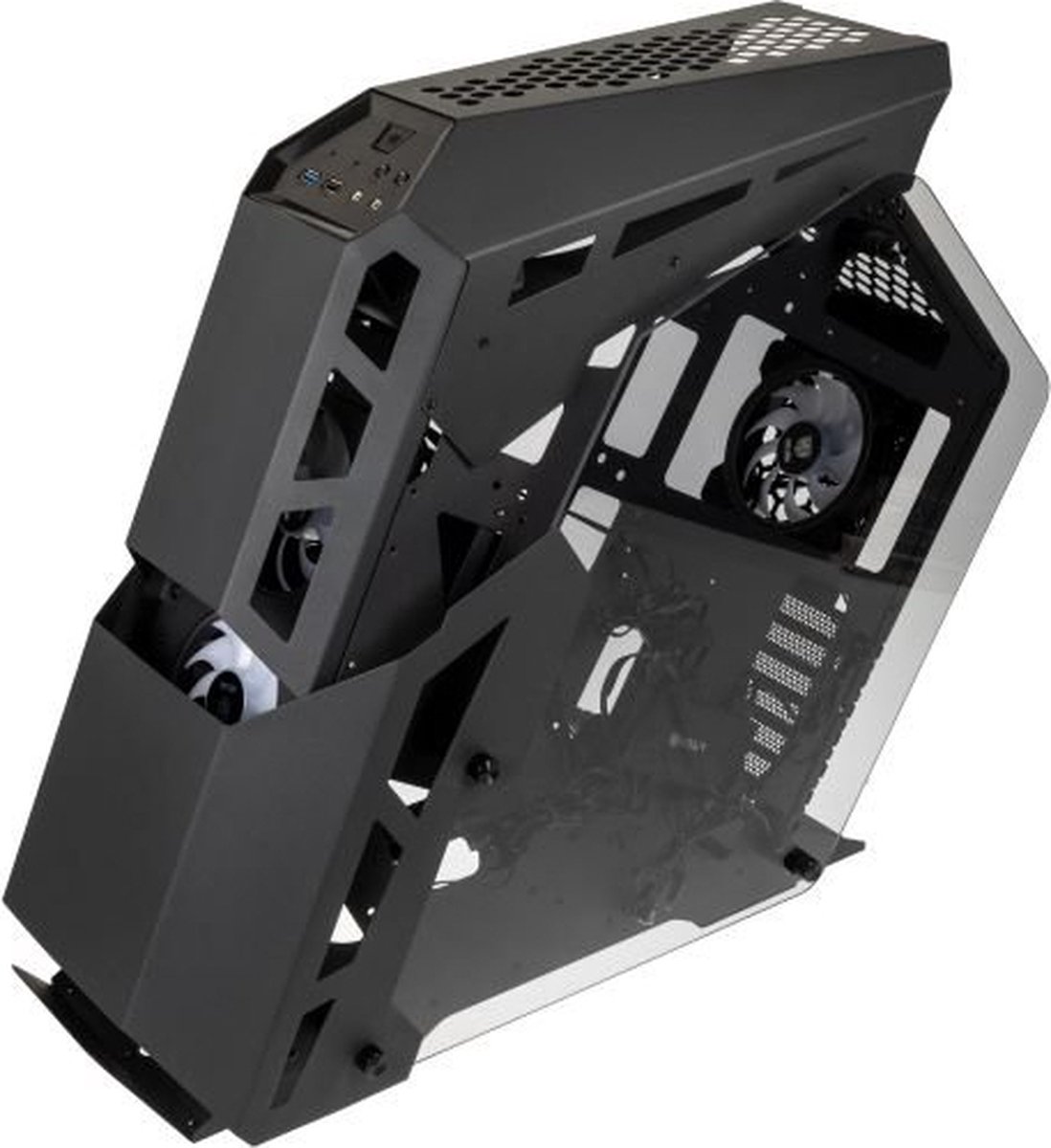 Kolink Big Chungus Shredded Midi Tower Zwart behuizing - afbeelding 2