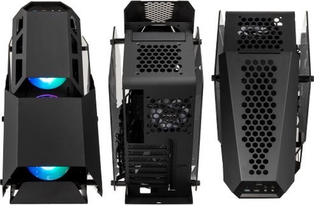 Kolink Big Chungus Shredded Midi Tower Zwart behuizing - afbeelding 3