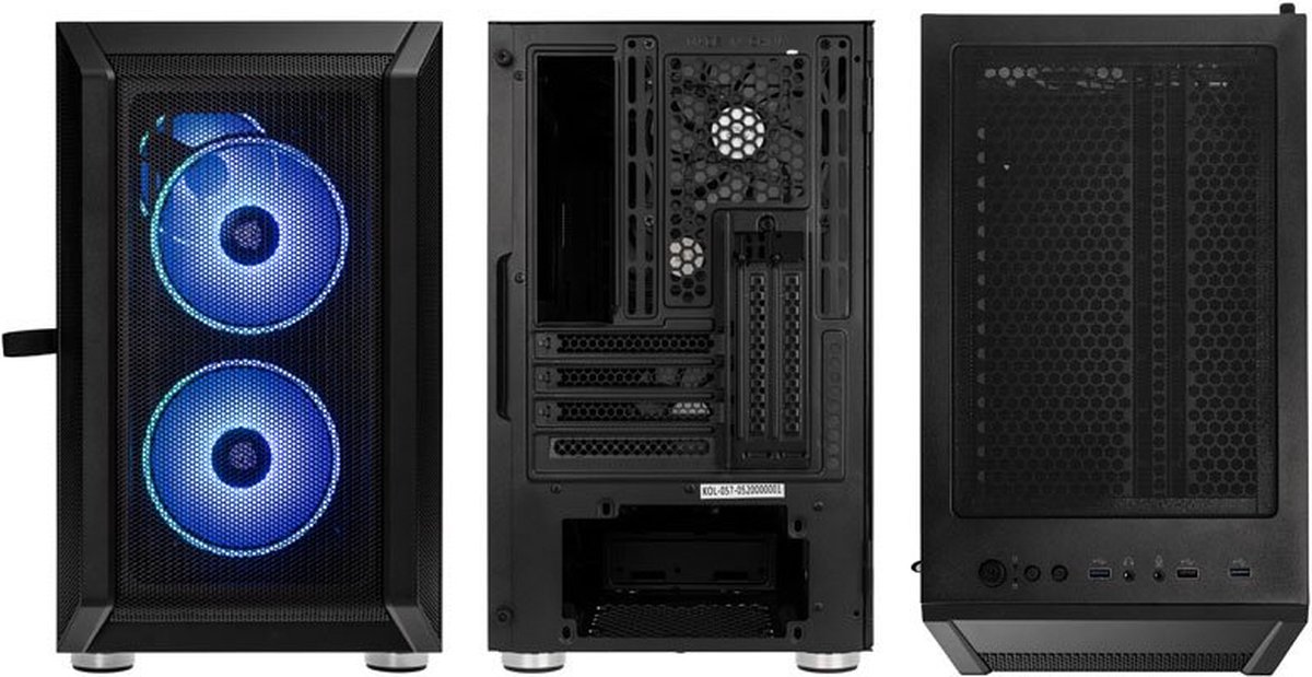Kolink Citadel Mesh Rgb Micro-Tower Gaming-Behuizing Zwart - afbeelding 5