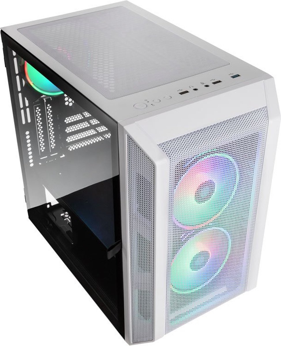 Kolink Citadel Mesh Rgb White Midi-Tower Gaming-Behuizing, Behuizing Wit - afbeelding 3