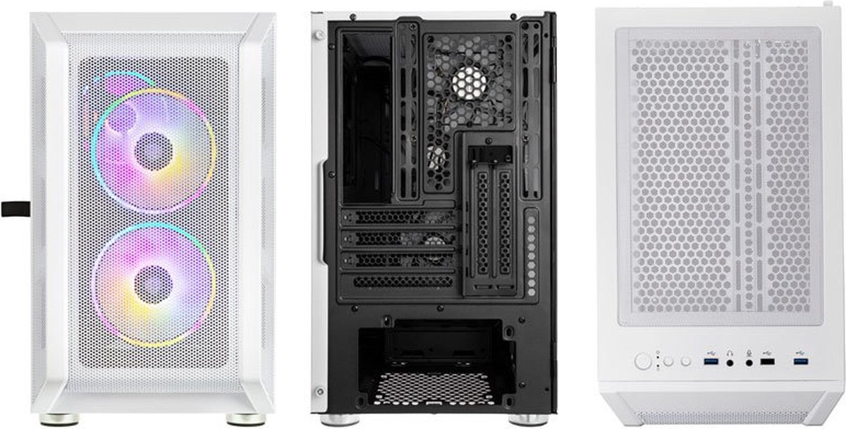 Kolink Citadel Mesh Rgb White Midi-Tower Gaming-Behuizing, Behuizing Wit - afbeelding 4