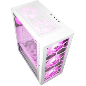 OBSERVATORY HF GLASS WHITE ARGB Midi Tower Behuizing - afbeelding 3