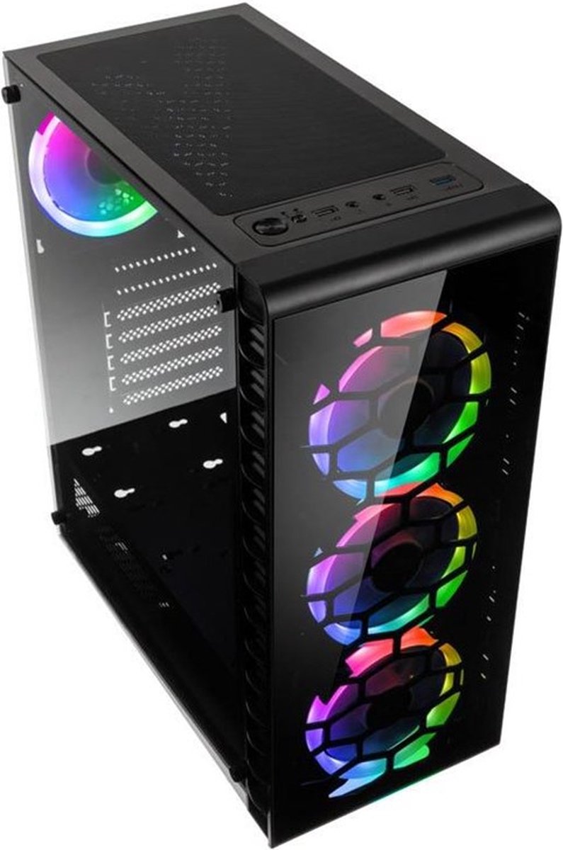 Kolink Observatory Lite Rgb Midi Tower Zwart behuizing - afbeelding 2