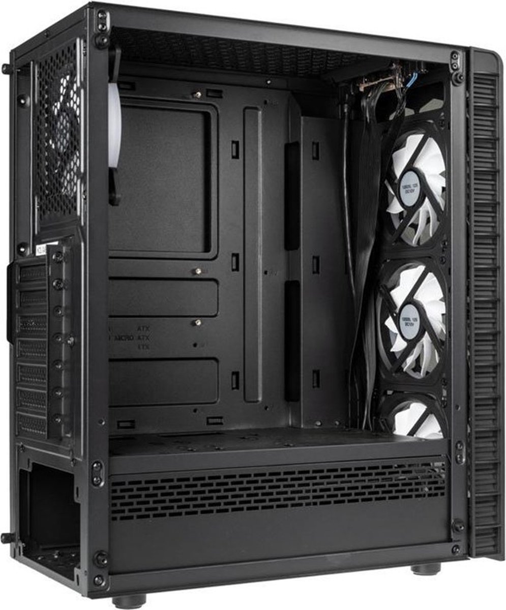 Kolink Observatory Lite Rgb Midi Tower Zwart behuizing - afbeelding 3