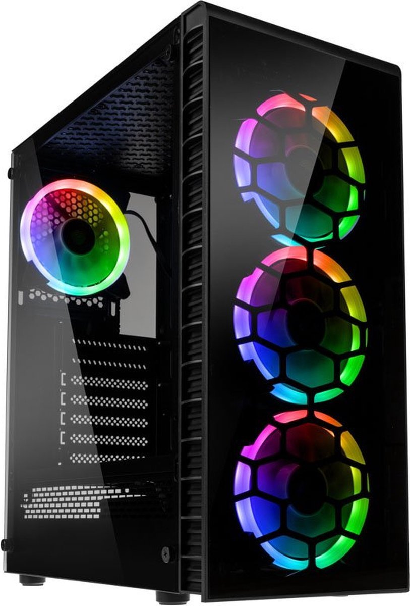 Kolink Observatory Lite Rgb Midi Tower Zwart behuizing
