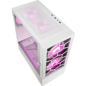 Observatory MX Glass ARGB Mid-Tower PC Case - White - afbeelding 7