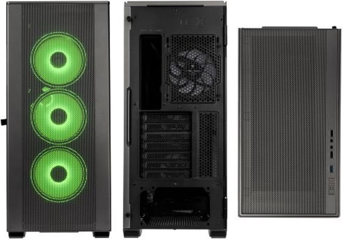Kolink Stronghold Prism Midi-Tower Gaming-Behuizing, Behuizing Zwart - afbeelding 10