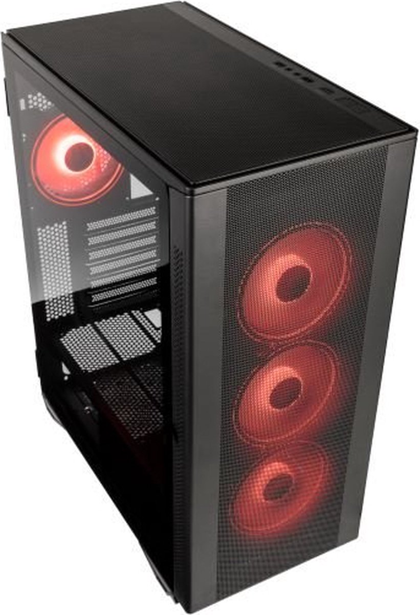 Kolink Stronghold Prism Midi-Tower Gaming-Behuizing, Behuizing Zwart - afbeelding 7