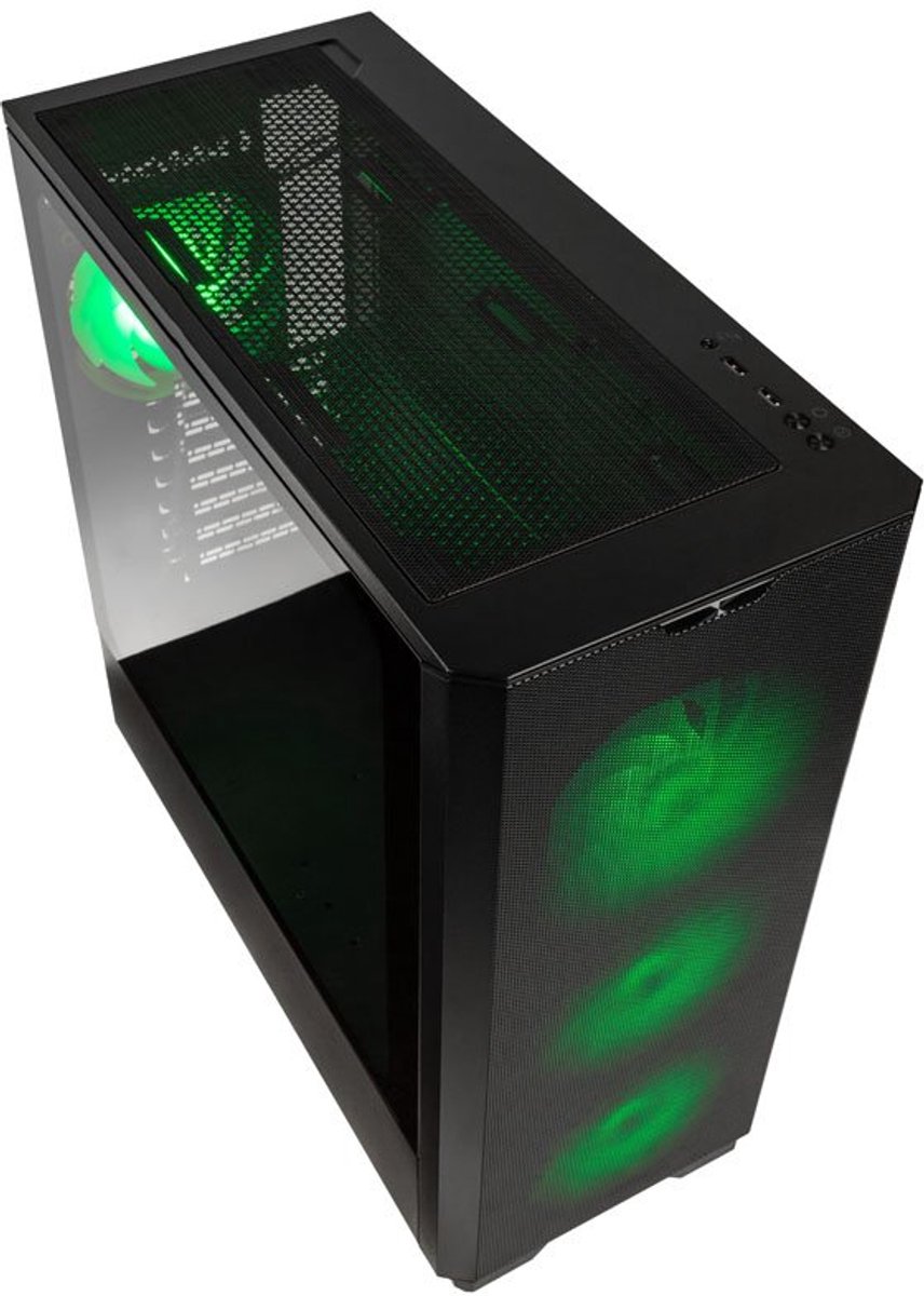 Kolink Unity Solar Argb Mesh Midi Tower Zwart behuizing - afbeelding 4