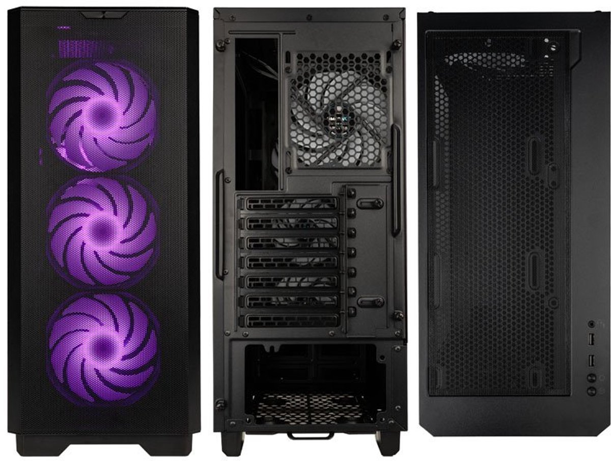 Kolink Unity Solar Argb Mesh Midi Tower Zwart behuizing - afbeelding 7