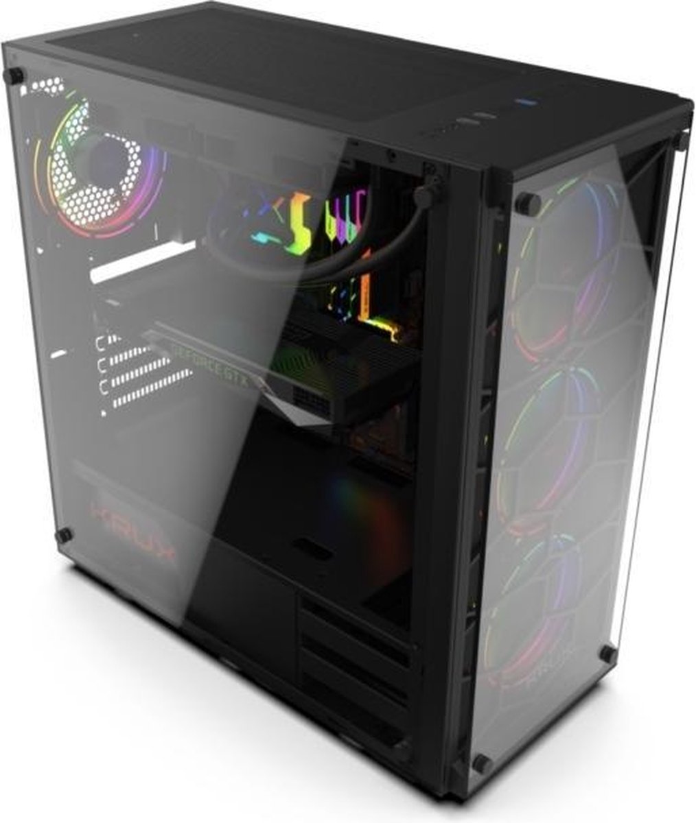 Krux Krx0007 Computerbehuizing Desktop Zwart - afbeelding 3