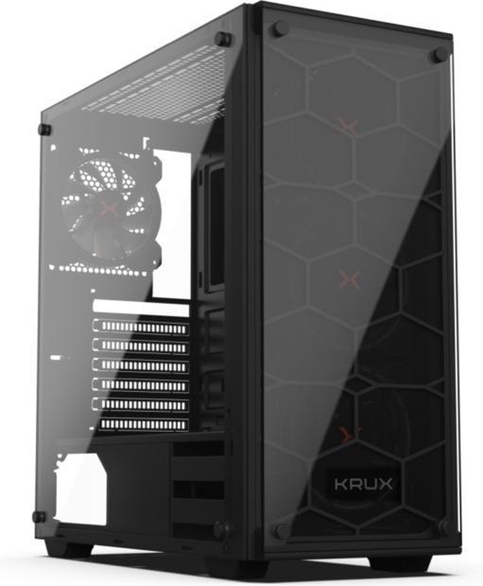 Krux Krx0007 Computerbehuizing Desktop Zwart - afbeelding 4