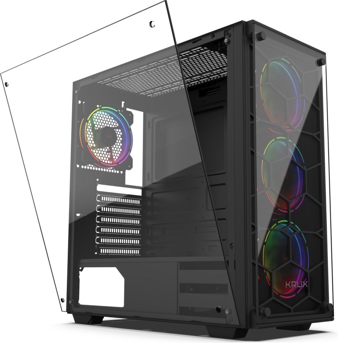 Krux Krx0007 Computerbehuizing Desktop Zwart