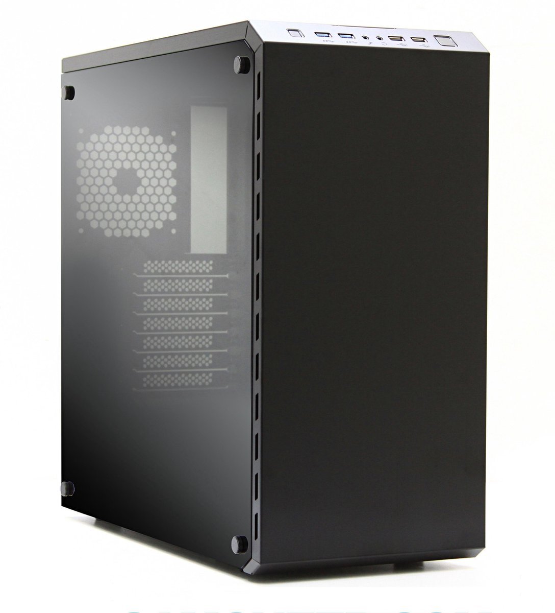 Lc-Power Gaming 986B - Dark Shadow Midi Tower Zwart behuizing