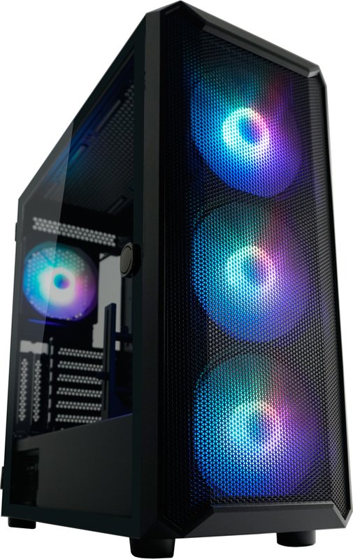LC-POWER® Lc-Power® Obsession Midi Tower Atx Pc Case - Computer Behuizing - 4 Argb Case Fans - Game Pc - Gehard Glas - Zwart