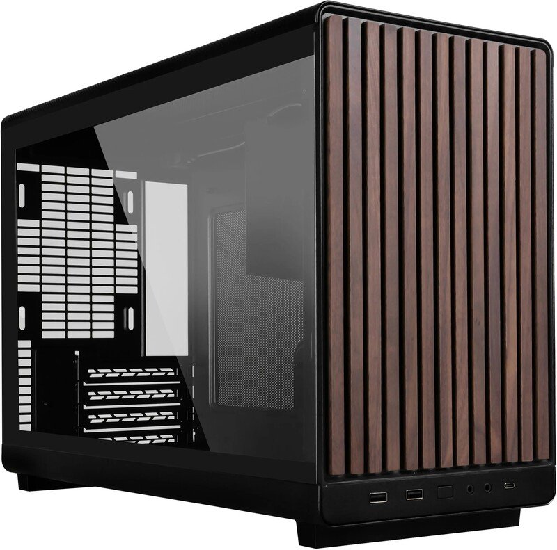 Lian li a3 matx black wood midi tower 1575 - Lian Li A3-mATX Wood Edition Side Glass Behuizing