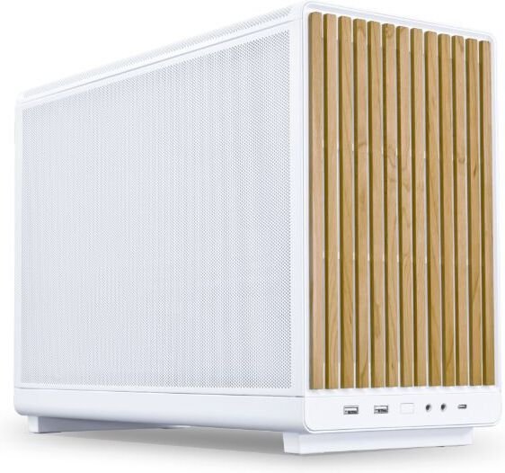 Lian li a3 matx white wood midi tower 1601 - Lian Li A3-mATX Wood Edition Behuizing (White)