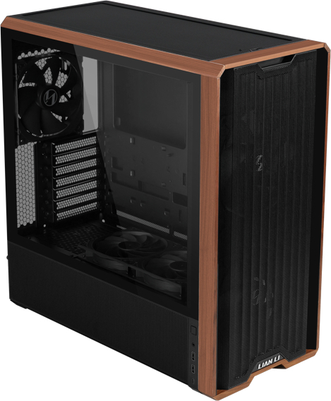 Lian li lancool 217 midi tower behuizi 403262 2 orig - Lian Li Lancool 217 Behuizing (Black)