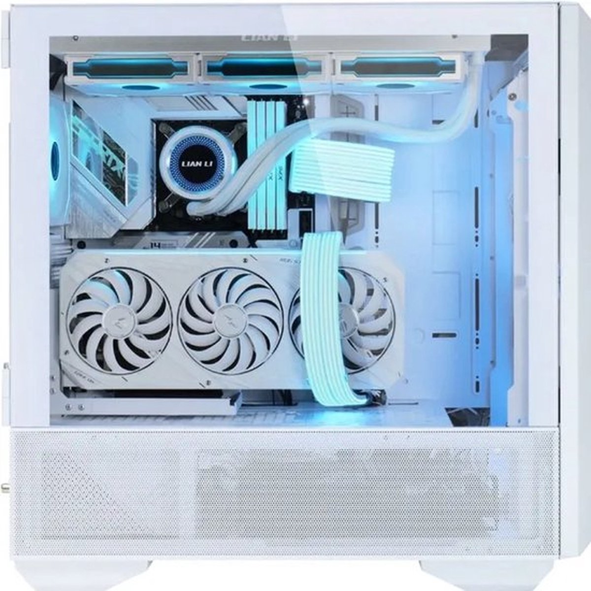 Lancool III RGB White Mid-Tower E-ATX Gaming Case - afbeelding 5