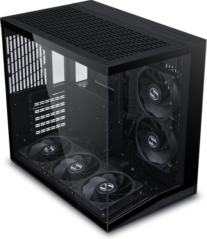 Lian li o11 dynamic mini v2 flow mini 397981 2 orig - Lian Li PC-O11 Dynamic Mini V2 Flow Behuizing (Black)