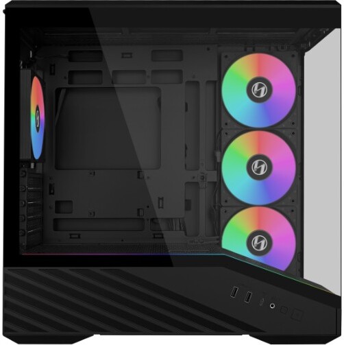 Lian li vector v100r mini midi tower b 2 orig - Lian Li Vector V100 Mini Behuizing (Black)