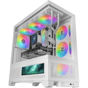 Mars mc lcdx midi tower wit 2 orig - Mars Gaming MC-LCDX Midi Tower Behuizing (White)
