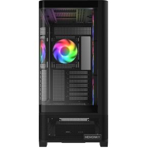 C1 Mid-Tower ATX PC Behuizing - Zwart - afbeelding 2