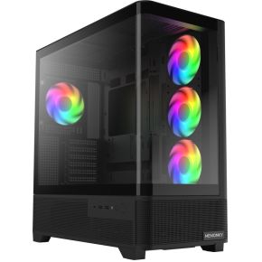 C1 Mid-Tower ATX PC Behuizing - Zwart - afbeelding 3