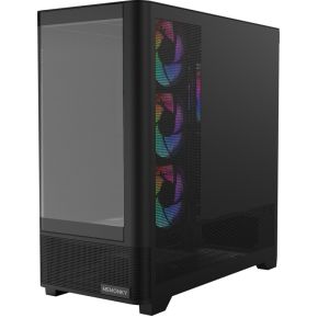 C1 Mid-Tower ATX PC Behuizing - Zwart - afbeelding 5