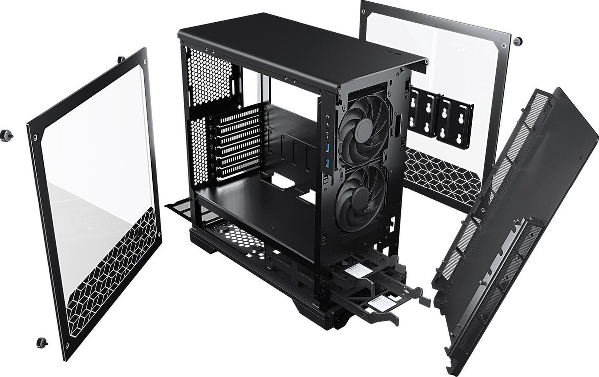 Metallicgear Neo V2 Atx Case, Black - afbeelding 6